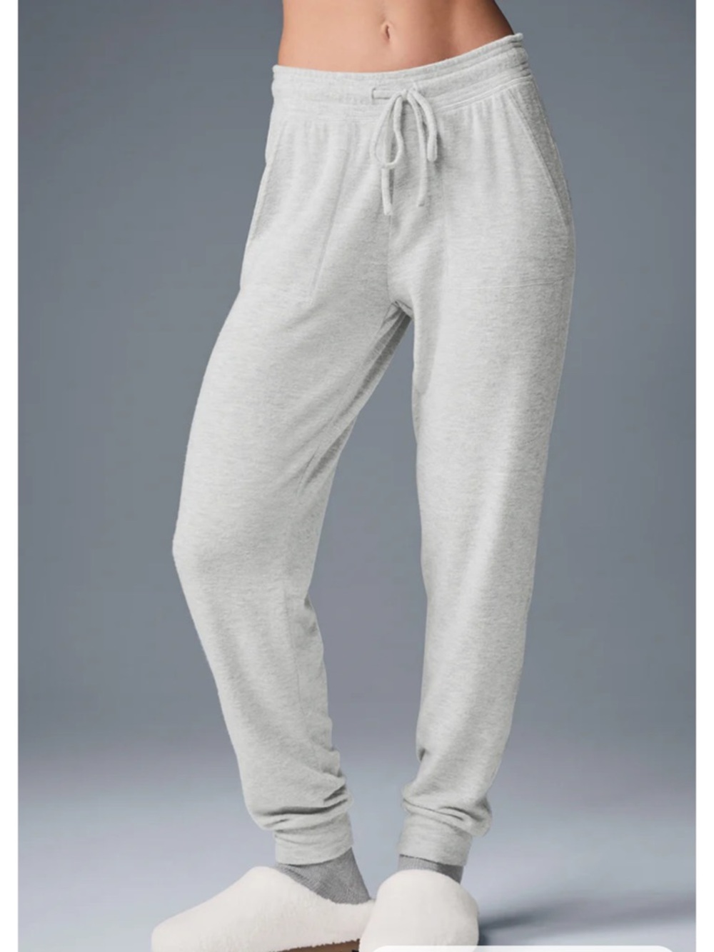 Cozy Women's Drawstring Jogger Pants - heather Gray
